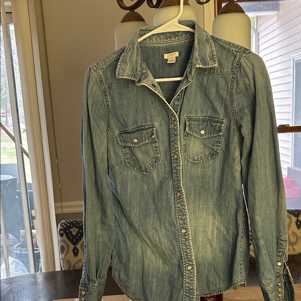 J. Crew Light Blue Denim Shirt